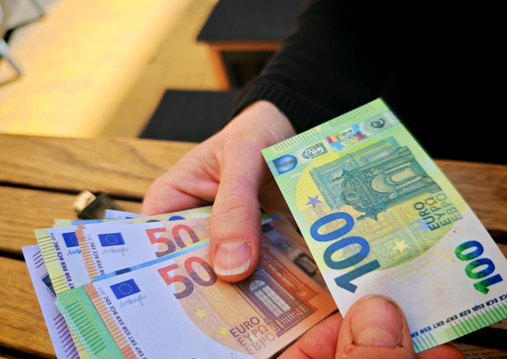 Paying cash in Germany