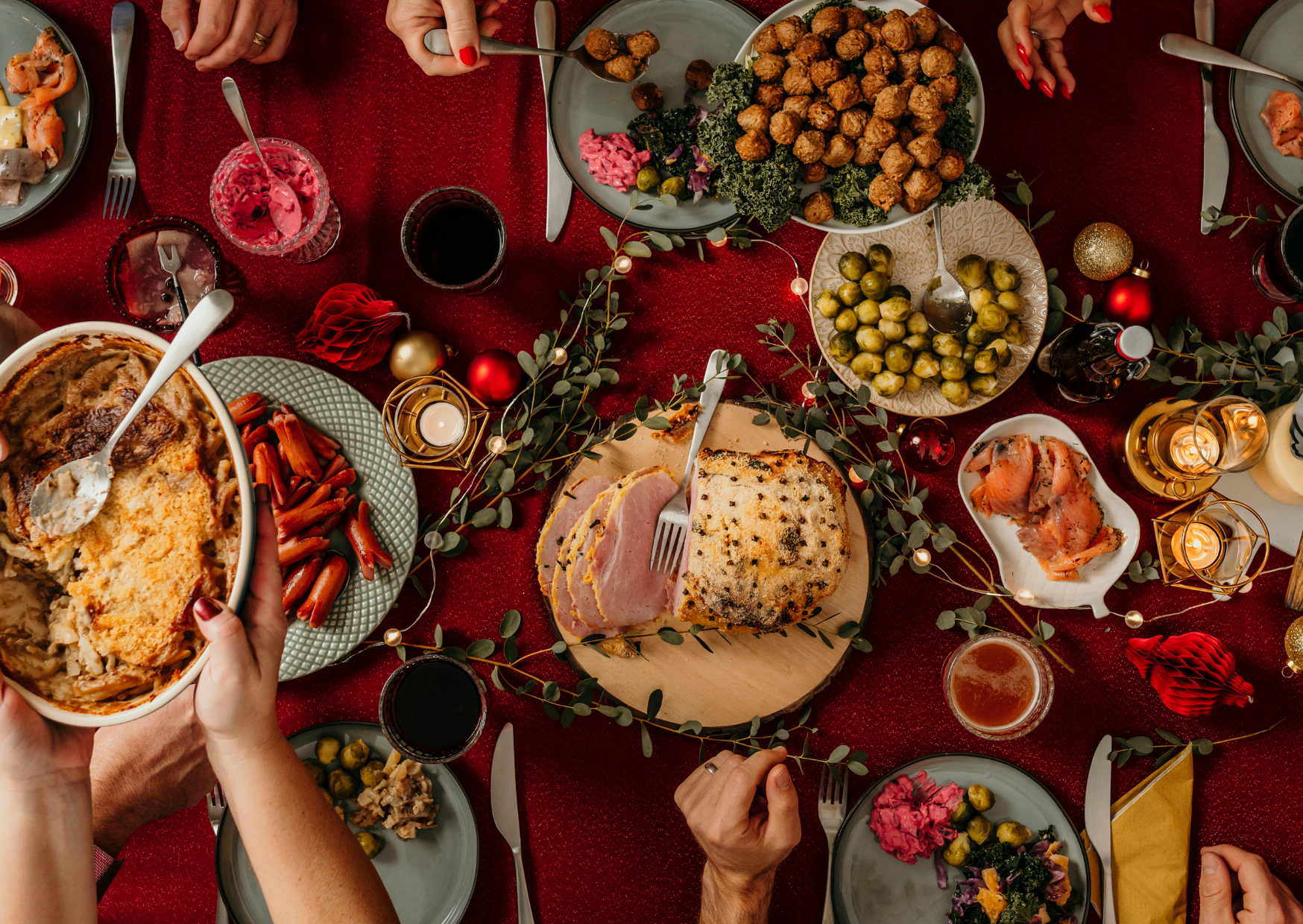 Eating holiday food 4