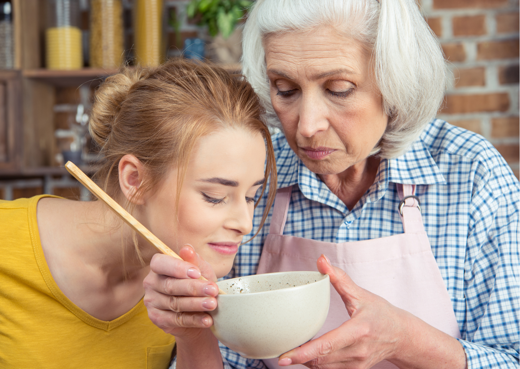 Italian grandmother cooking pasta 2