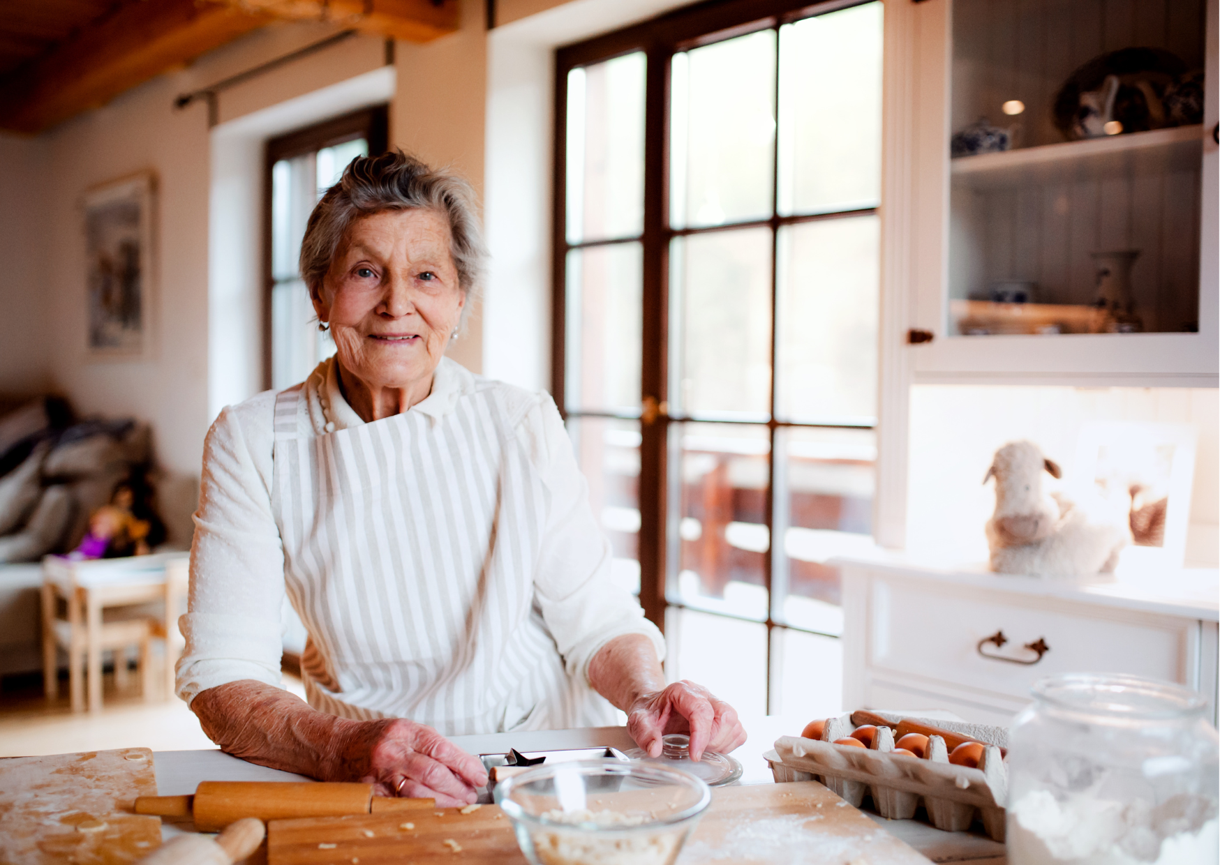 Italian grandmother cooking pasta 3
