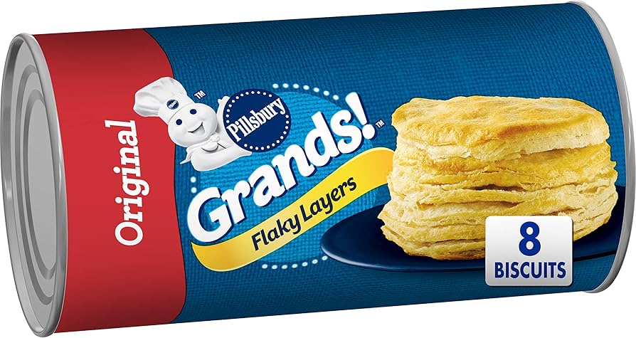 Canned biscuit dough