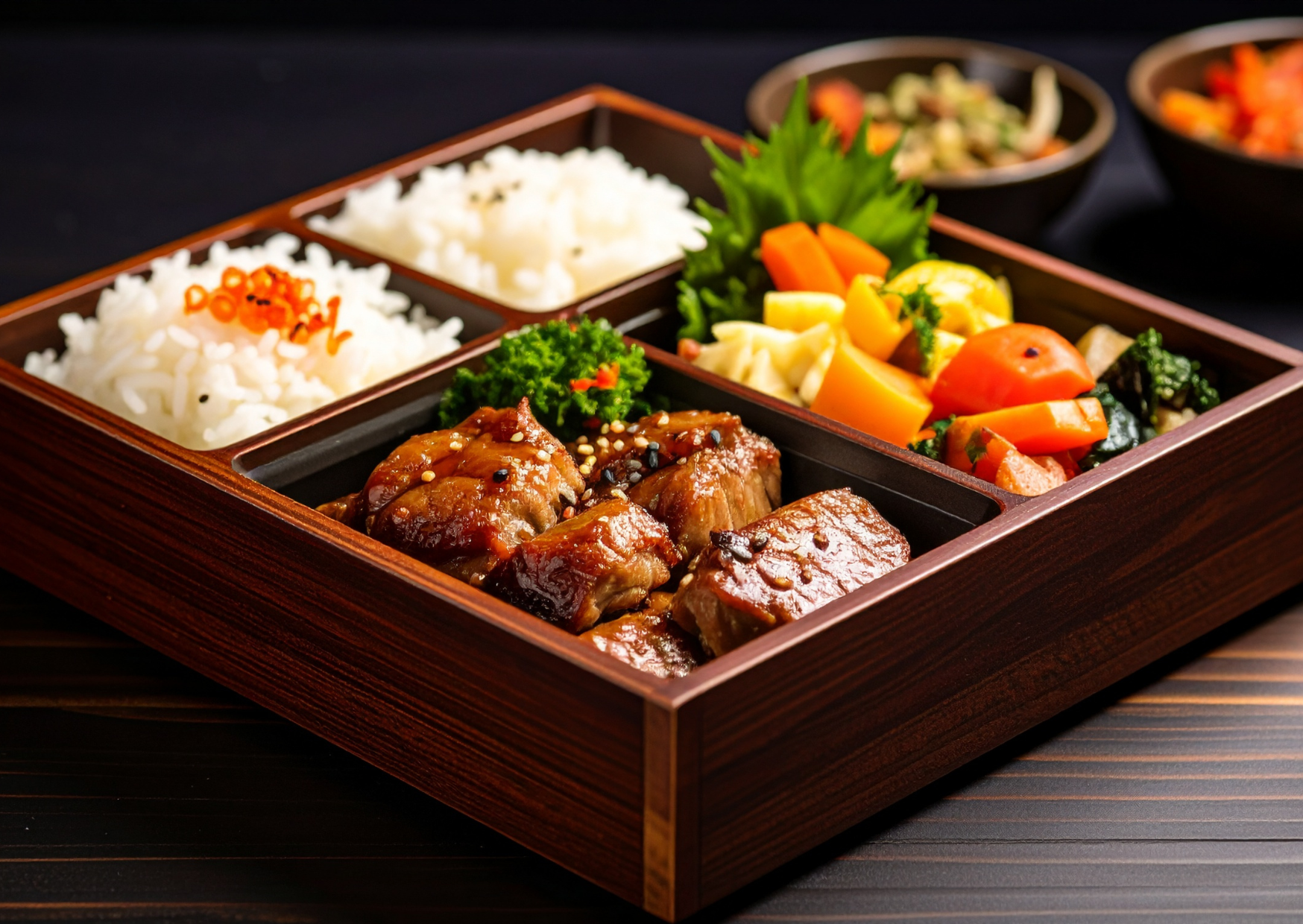 Japanese people eating rice 3