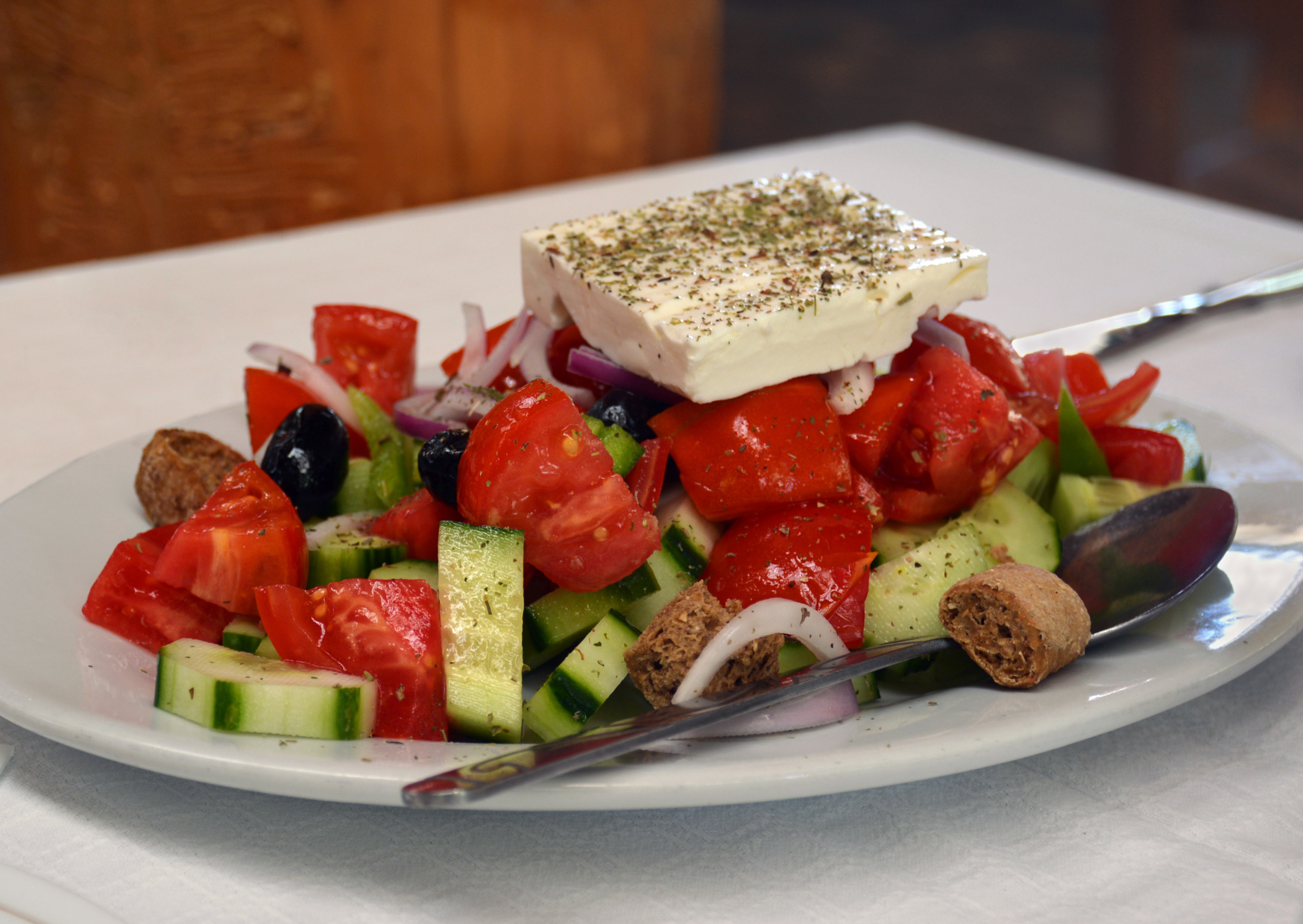 Forget Anti-Aging Supplements: The Greek Island Where Dementia Doesn't Exist And Diet Is the Reason 3 Greek Salad Greece