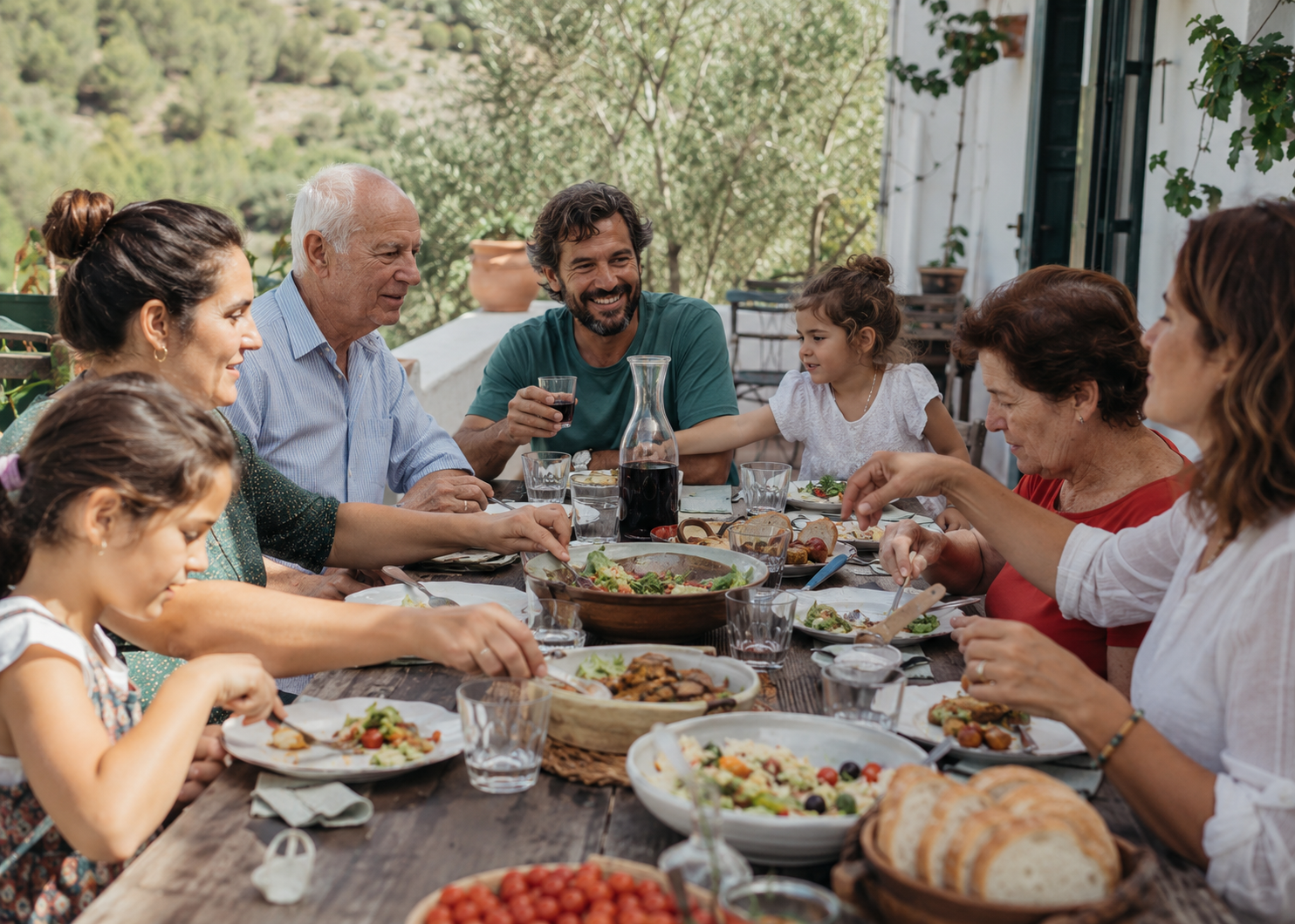 Spanish lunch with wine 3