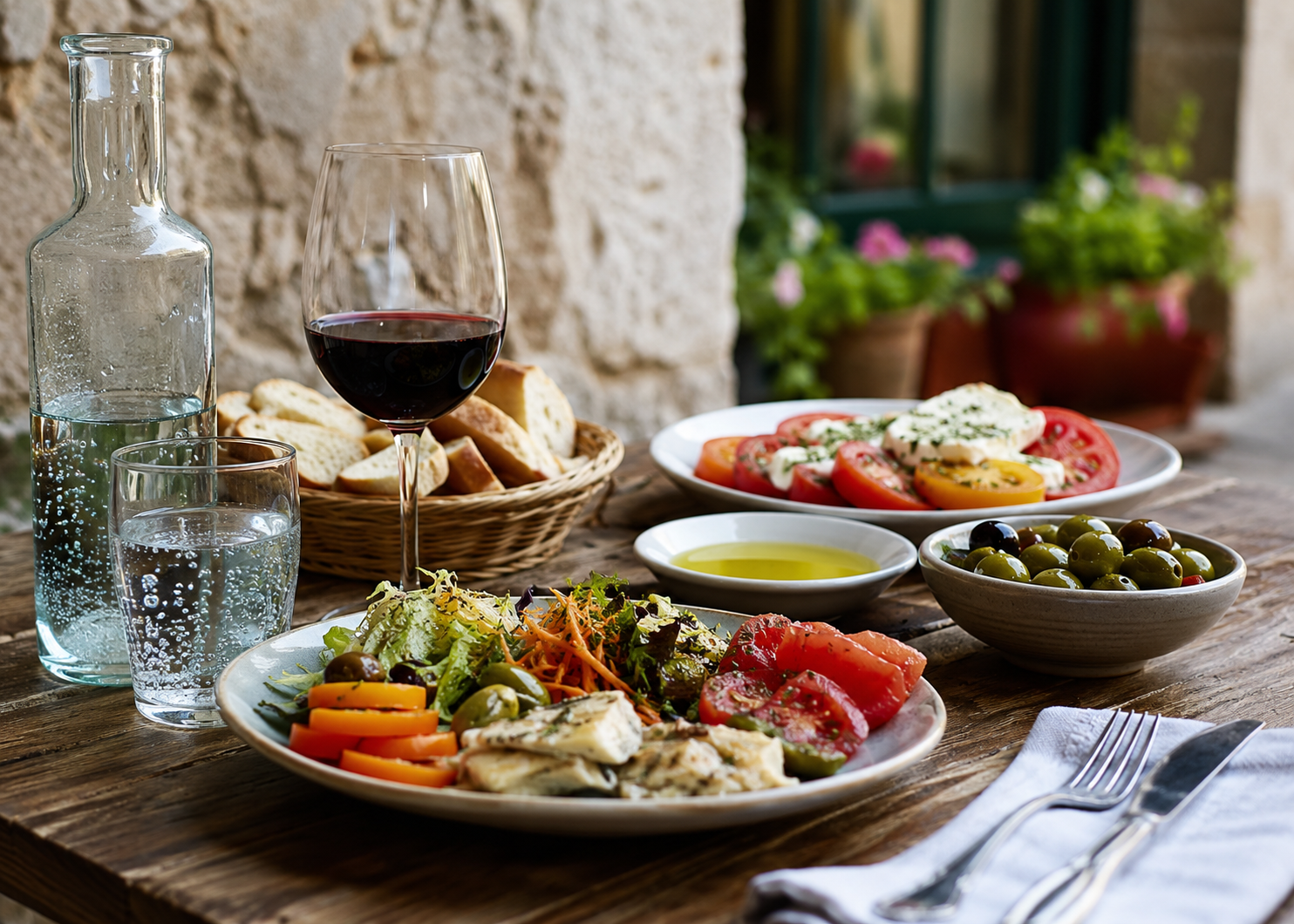 Spanish lunch with wine 4