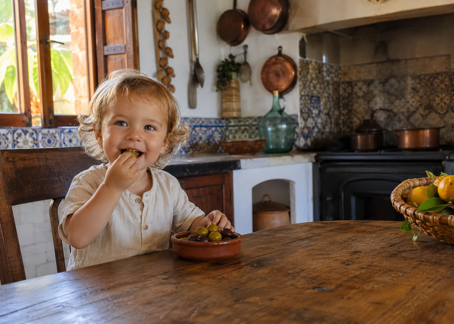 Why Spanish Children Eat Olives At Three Years Old And American Children Still Won't At Twelve 2 kids eating olives 5
