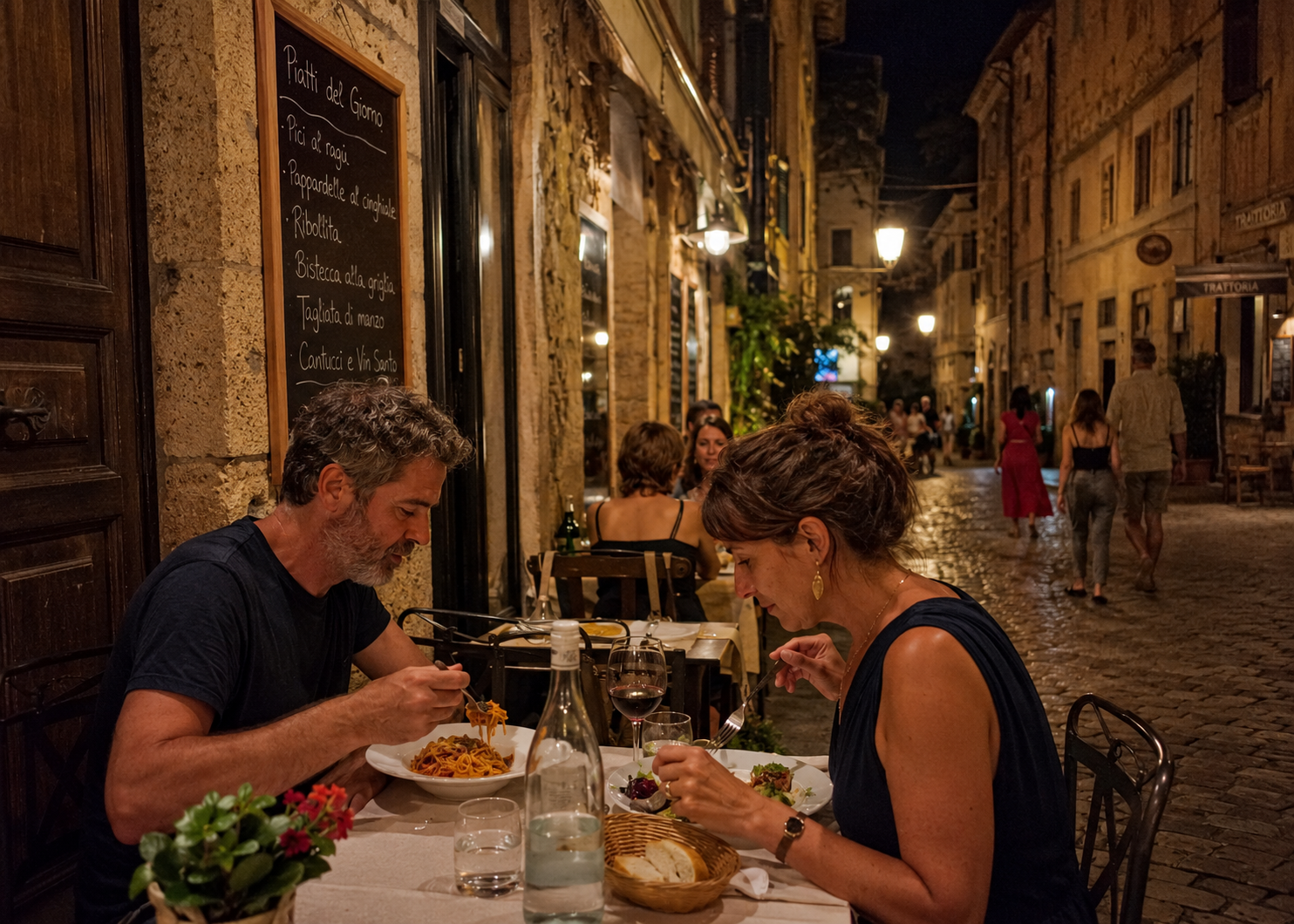 late italian dinner