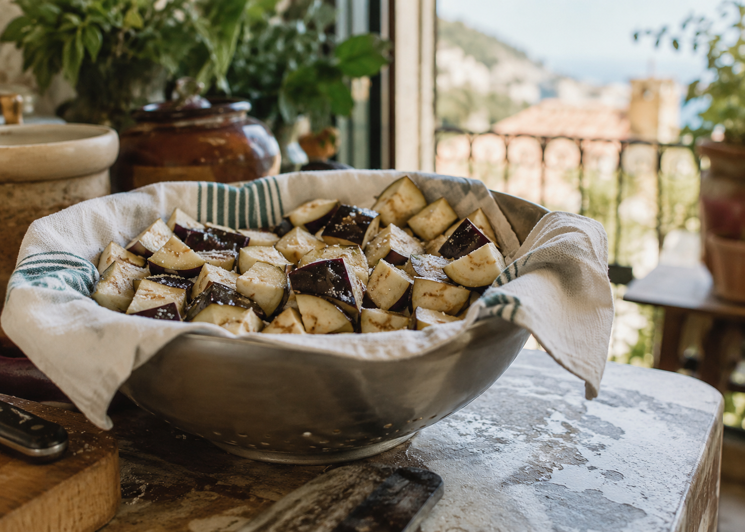 How To Make Real Italian Caponata: The Eggplant Salting Step Most American Recipes Cut In Half 3 Caponata 3