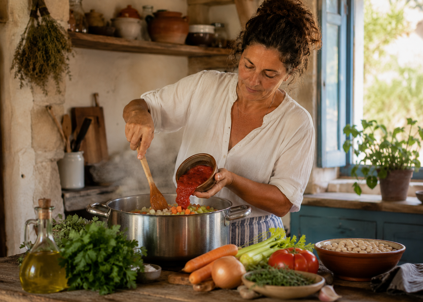 How To Make Real Greek Fasolada: The Olive Oil Step American Health Versions Skip 4 Greek Fasolada 3