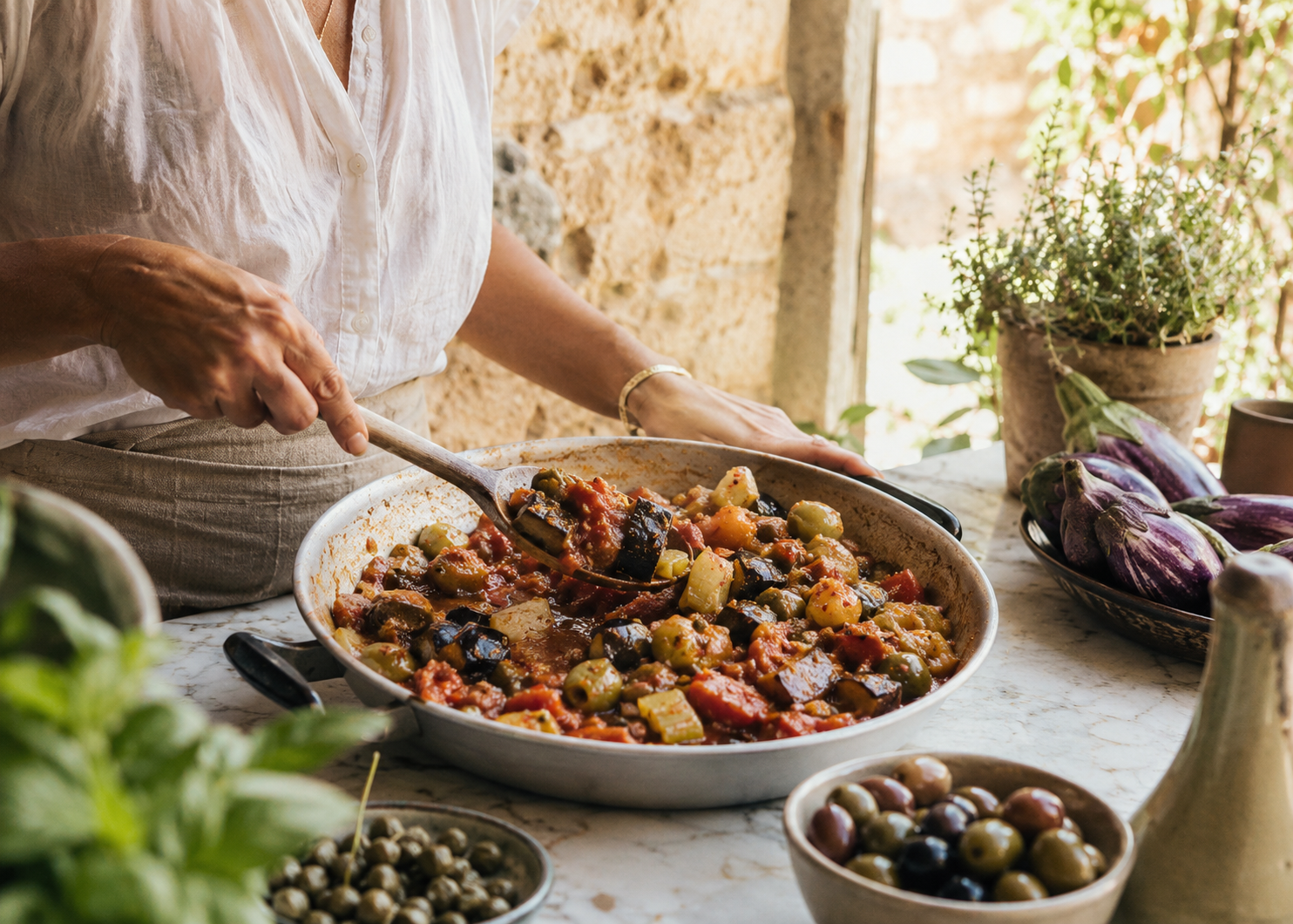 How To Make Real Italian Caponata: The Eggplant Salting Step Most American Recipes Cut In Half 5 caponata 5