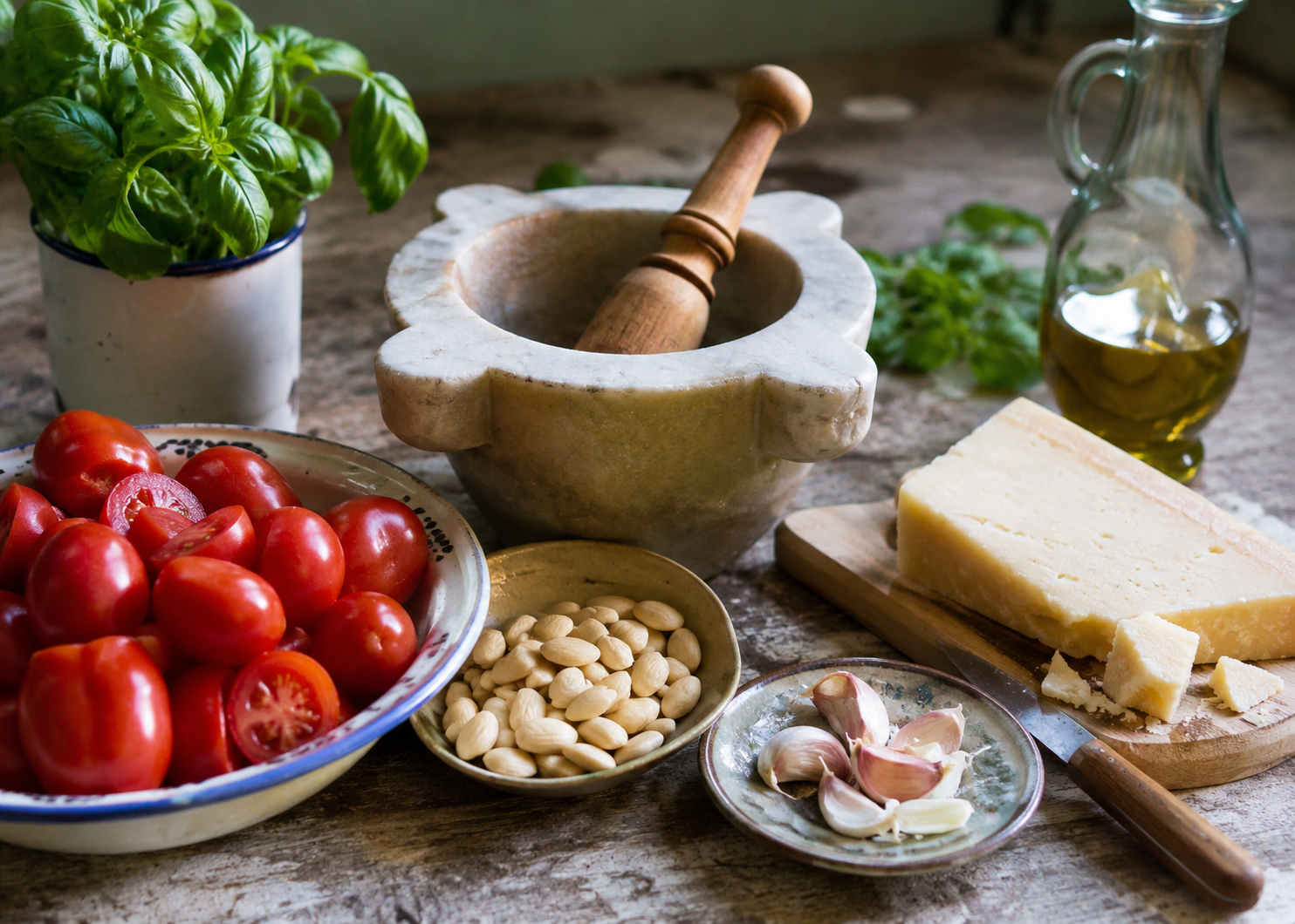 Pesto alla Trapanese: The Sicilian Pesto With No Pine Nuts and No Apologies 6 Pesto ala trapanese 3