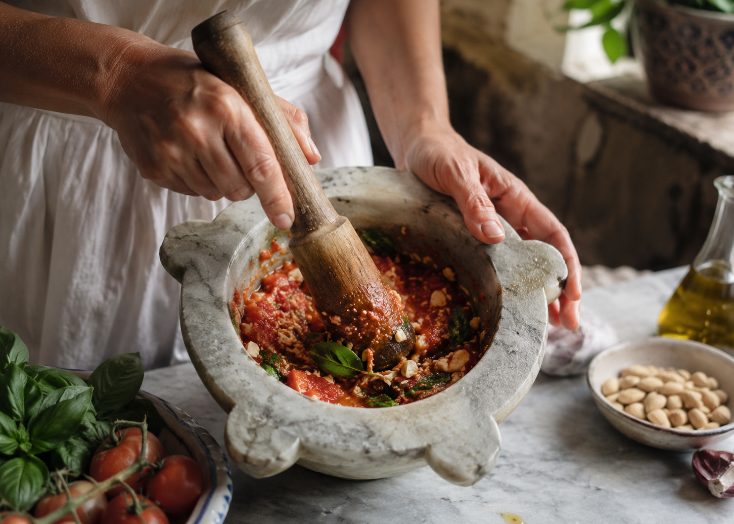 Pesto alla Trapanese: The Sicilian Pesto With No Pine Nuts and No Apologies 4 Pesto ala trapanese 4