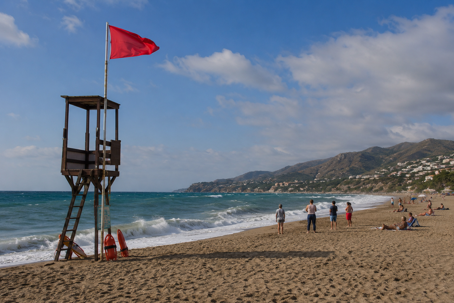 The Beach Flag System Spanish Lifeguards Enforce: Swim Under the Red One and the Fine Can Reach Four Figures 3 beach flag 1