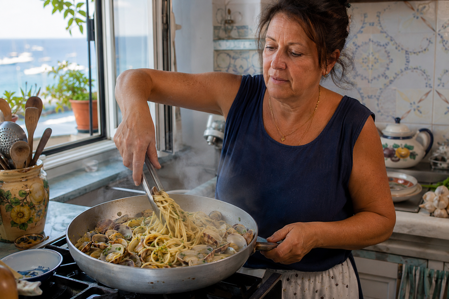 Spaghetti alle Vongole Is Italy's Summer Pasta. The No-Cream Rule That Keeps It Honest 4 vongole 5