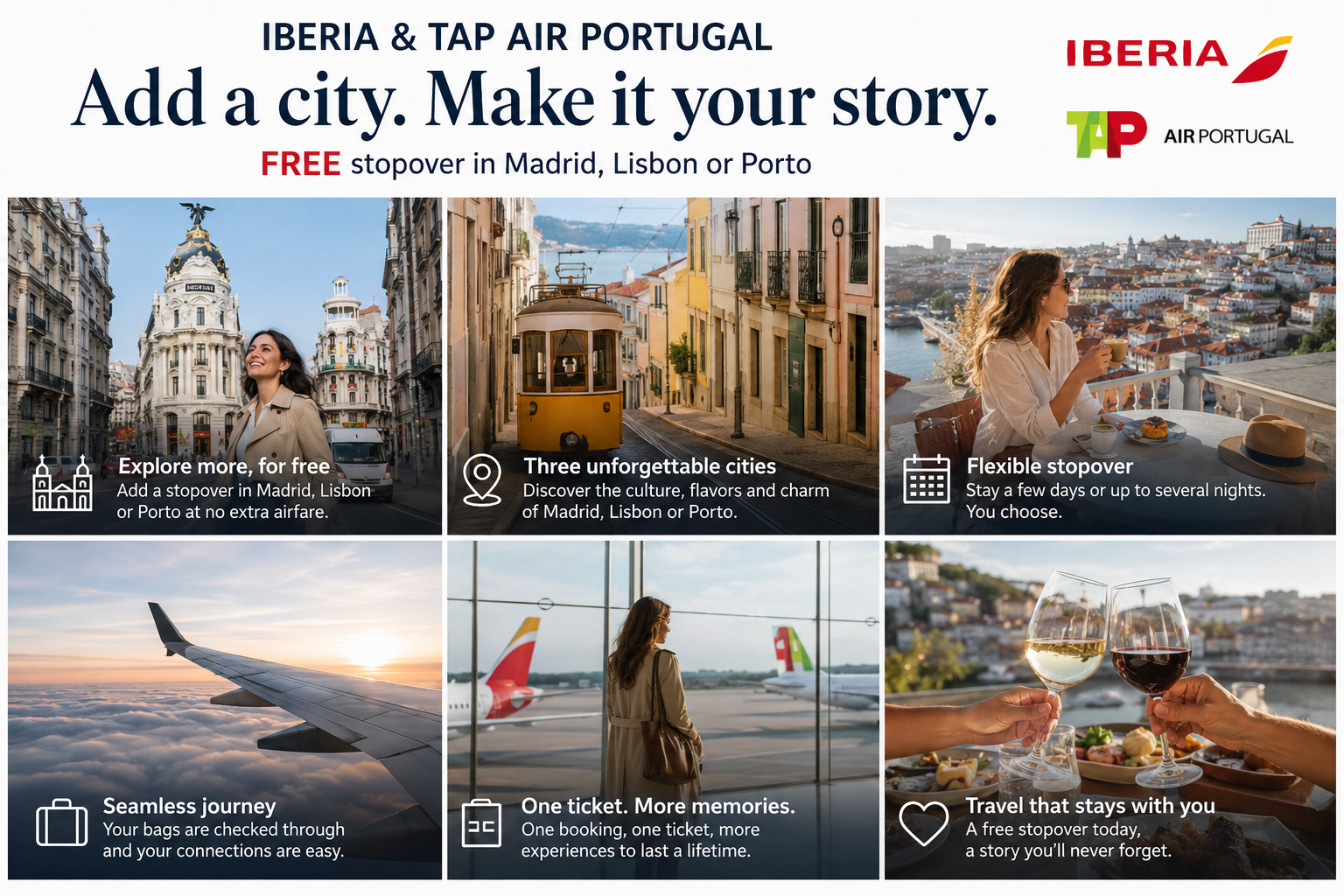 Iberia and TAP Will Add a Free City to Your Ticket: Stopover Programs, Explained 1 Iberia TAP Stopover Stories