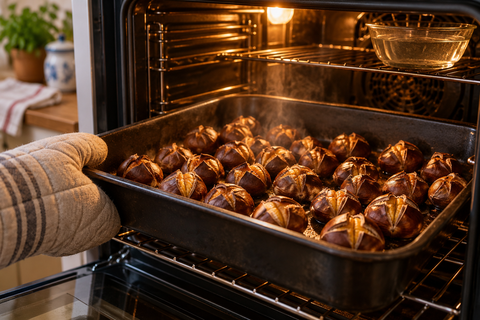 Roast Chestnut Season Starts on European Streets in October: The Ritual and the One-Pan Home Version 5 road chestnut 5