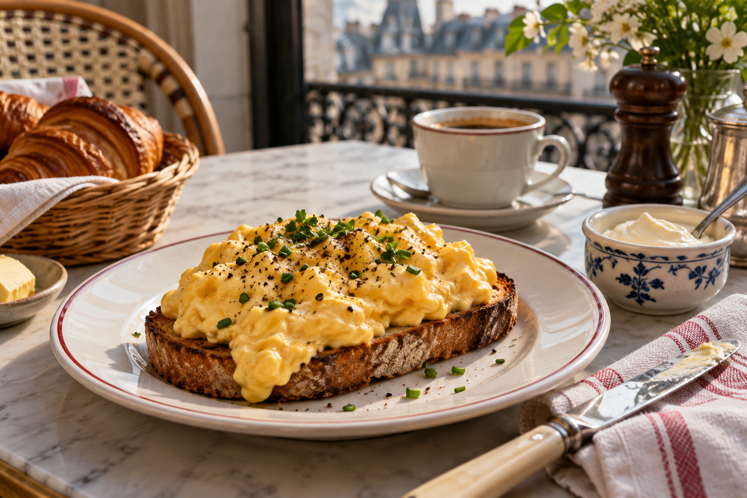 The French Add One Thing to Scrambled Eggs and They Turn Into Silk 2 scrambled 2